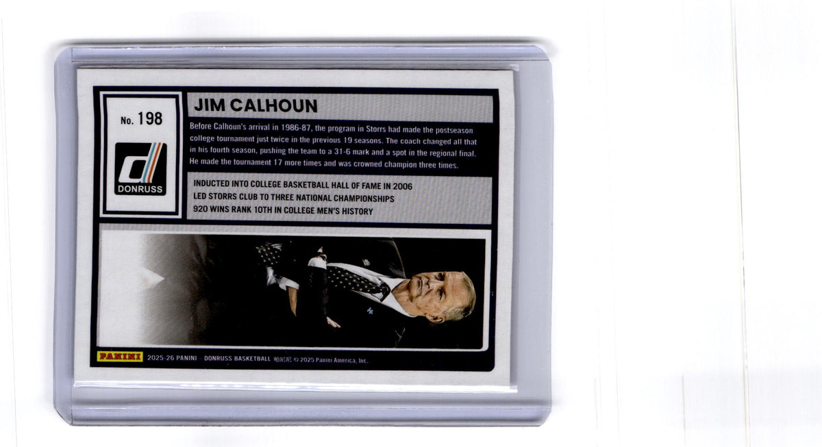 2025-26 Donruss #198 Jim Calhoun Holo