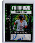 2025 Leaf Vivid Franklin Arias  Talent Autographs Prismatic Blue #/6