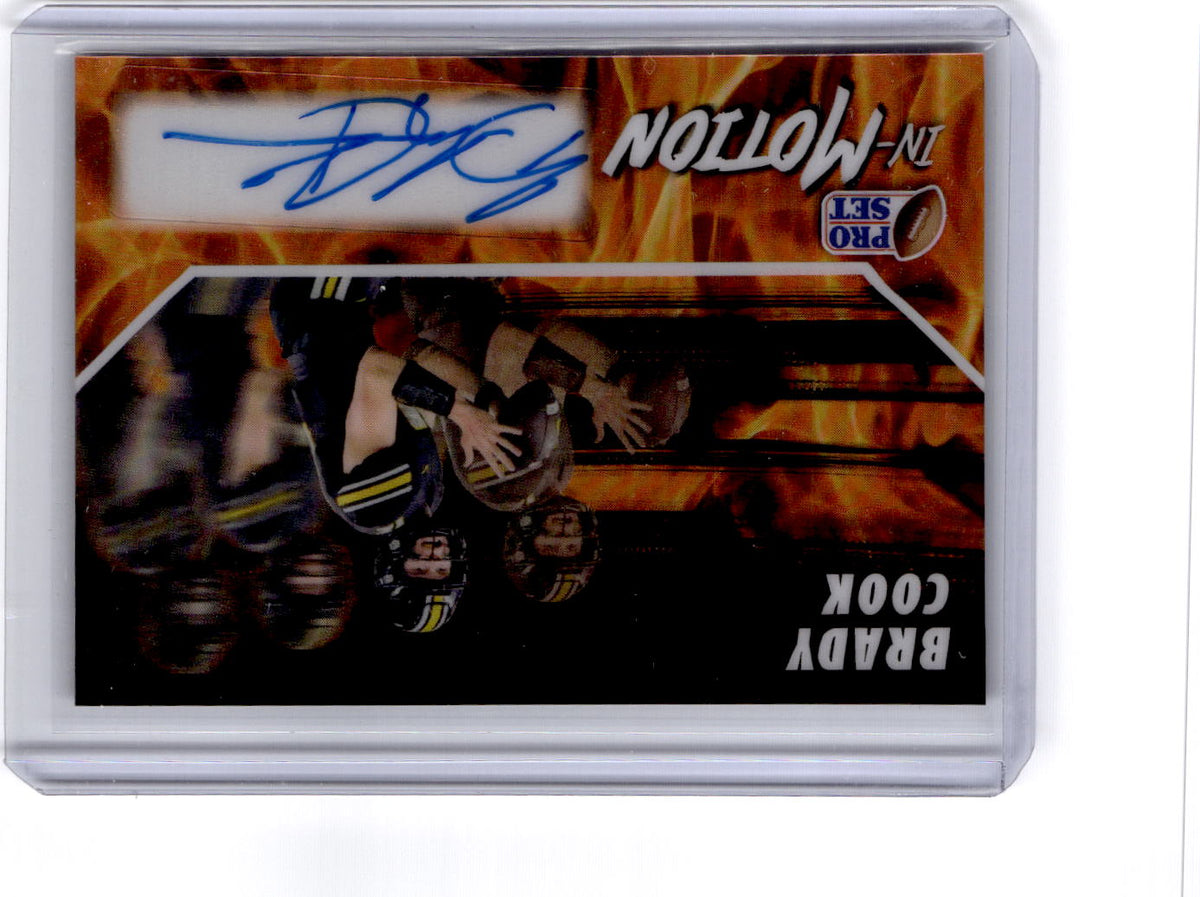2025 Pro Set Metal #SM-BC1 Brady Cook Pro Set In Motion Prismatic Fire