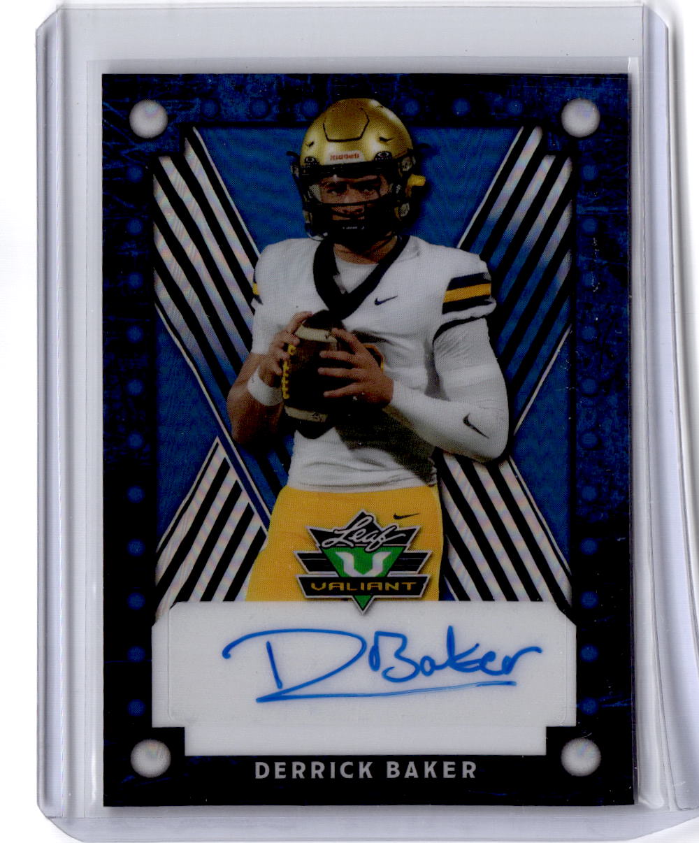 2025 Leaf Eclectic Signature Series Derrick Baker Valiant Auto Prismatic Blue