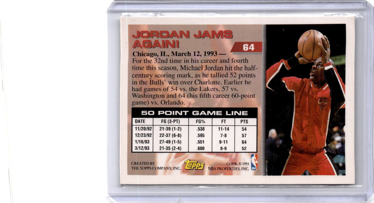 1993-94 Topps #64 Michael Jordan