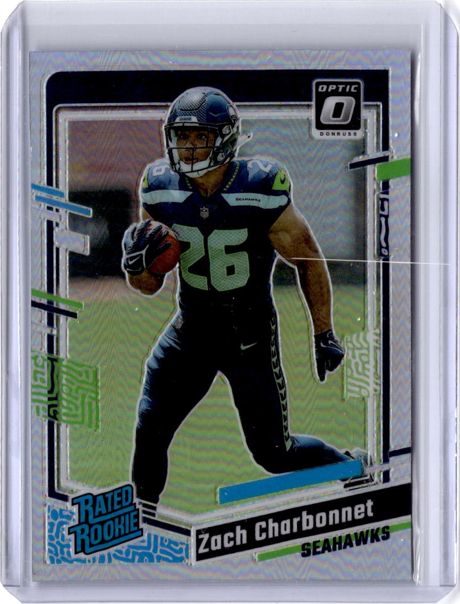 2023 Donruss Optic #294 Zach Charbonnet Holo