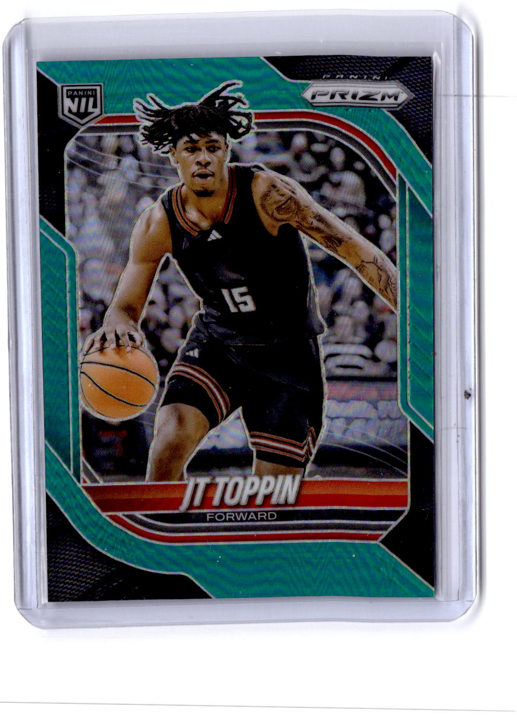 2025-26 Panini Prizm #74 JT Toppin Teal Prizm #/215