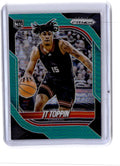 2025-26 Panini Prizm #74 JT Toppin Teal Prizm #/215