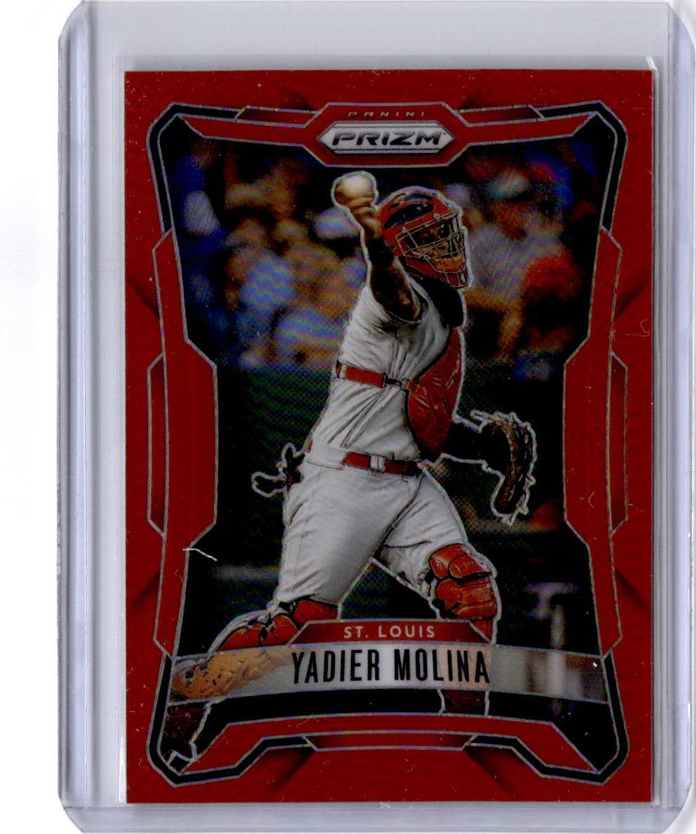 2026 Panini Prizm #84 Yadier Molina Red Prizm #/299