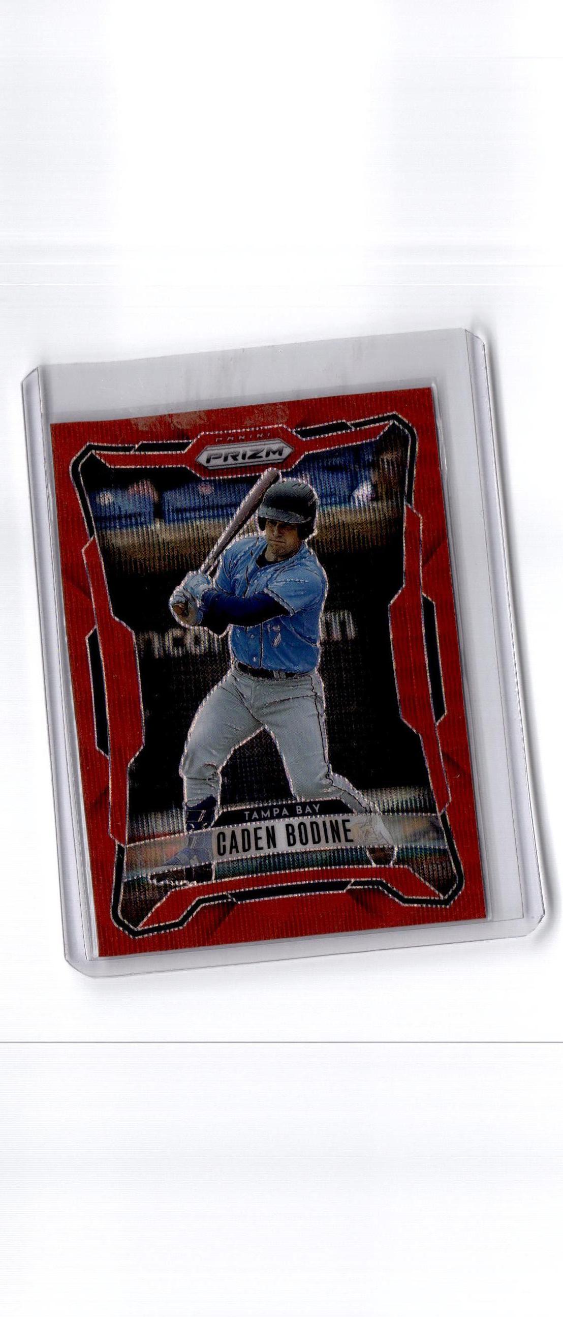 2026 Panini Prizm #121 Caden Bodine Ruby Wave Prizm