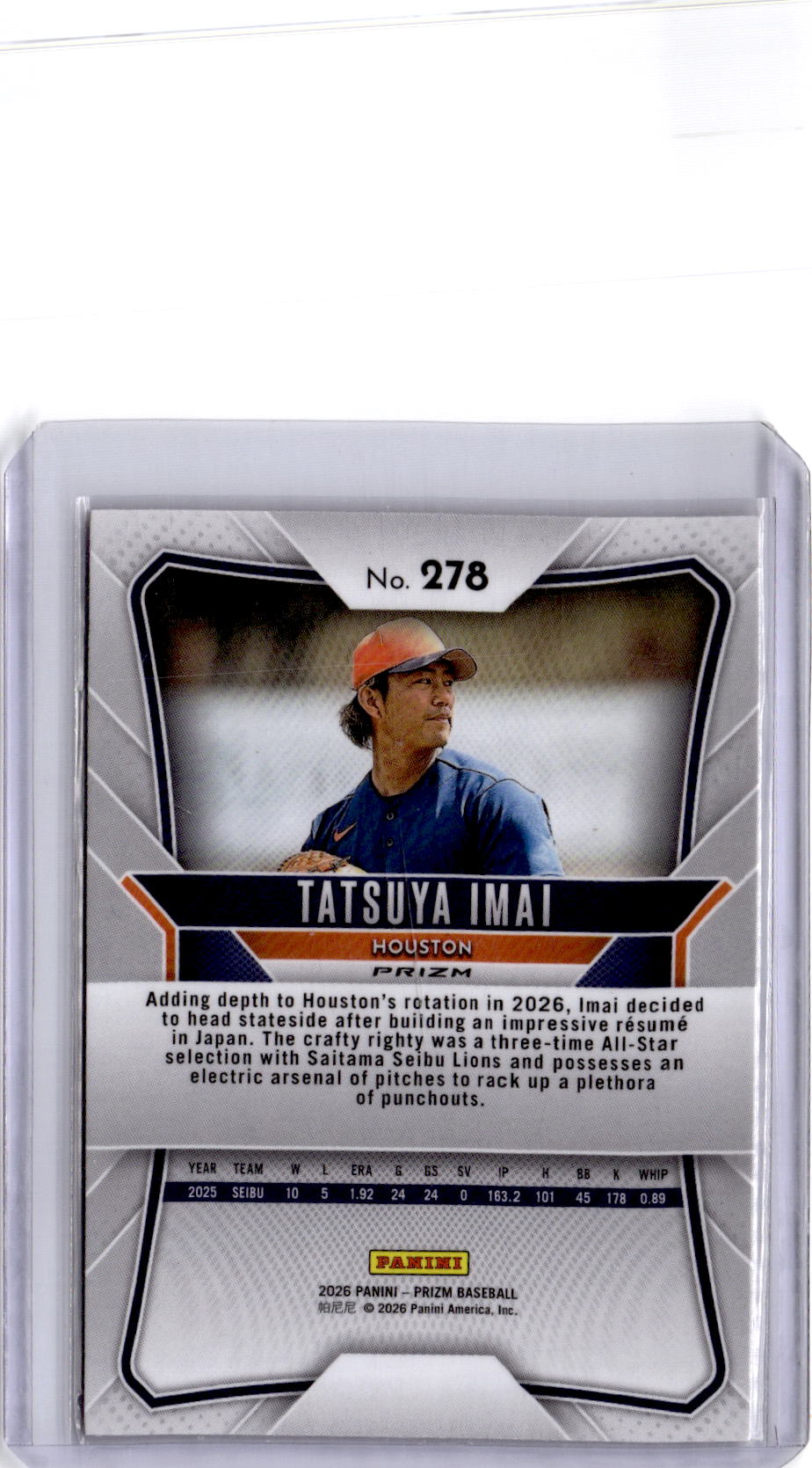 2026 Panini Prizm #278 Tatsuya Imai Ruby Wave Prizm