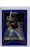 2025 Panini Prizm #300 Max Anderson Signatures Blue Prizms #/49