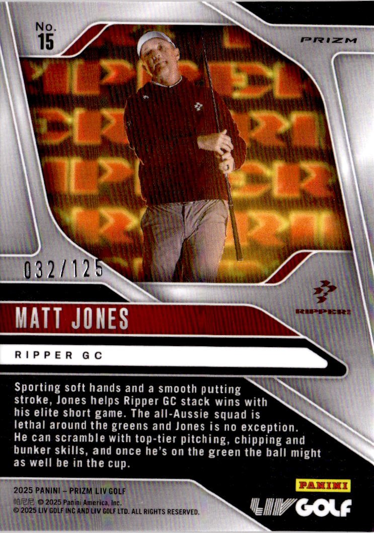 2025 Panini Prizm LIV #15 Matt Jones Red