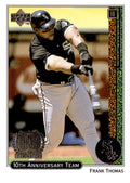 1999 Upper Deck #X13 Frank Thomas 10th Anniversary Team