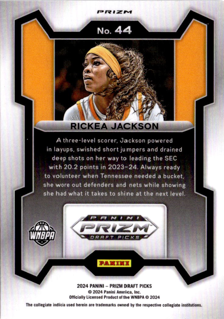 2024 Panini Prizm Draft Picks #44 Rickea Jackson Prizms Silver