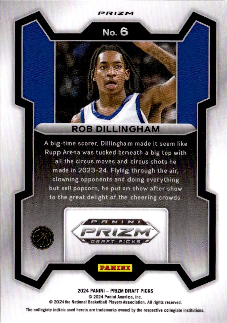 2024-25 Panini Prizm #250 Rob Dillingham Prizms Ruby Wave