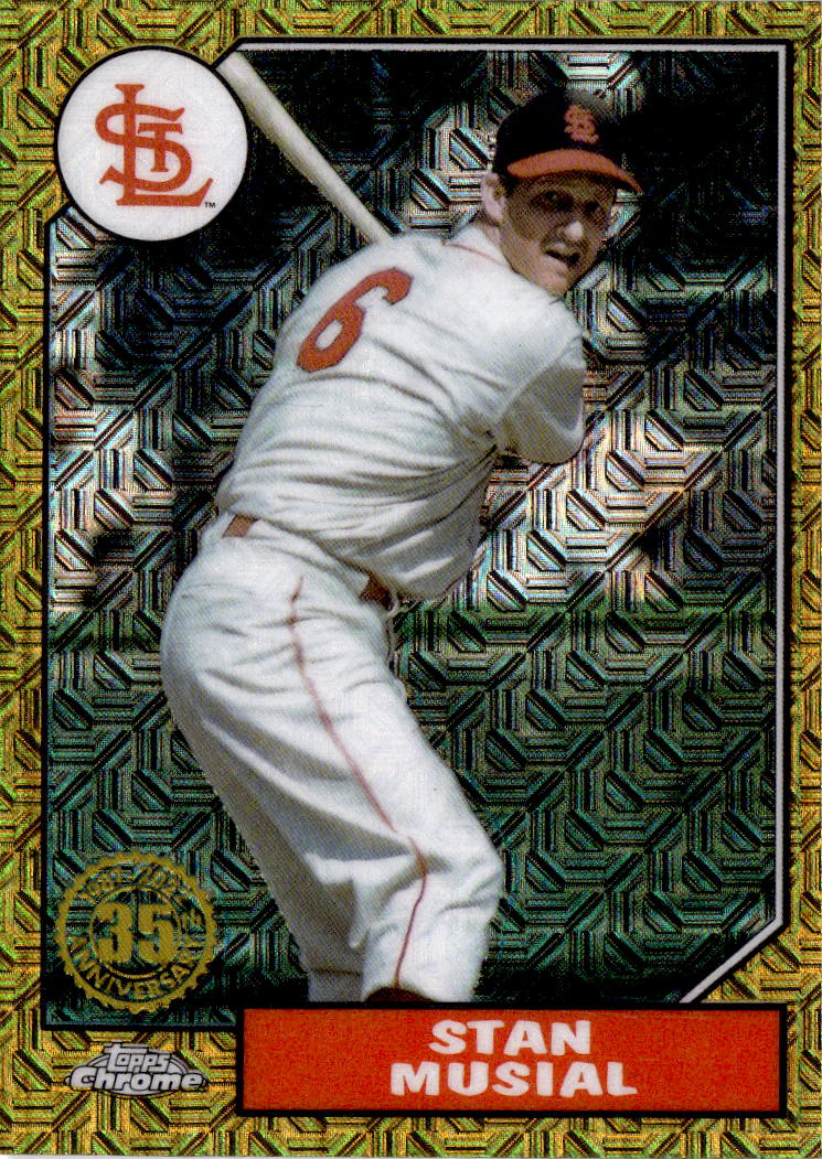 2022 Topps Stan Musial 1987 Topps Baseball 35th Anniversary Chrome (Series Two)