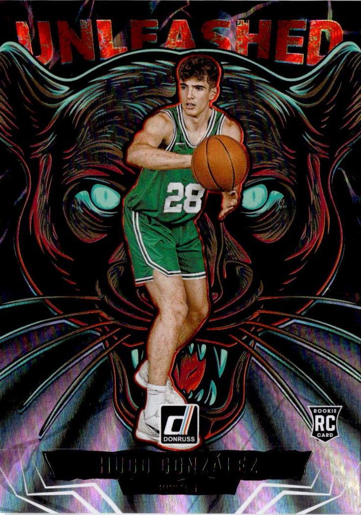 2025-26 Donruss #4 Hugo Gonzalez Unleashed Holo Laser