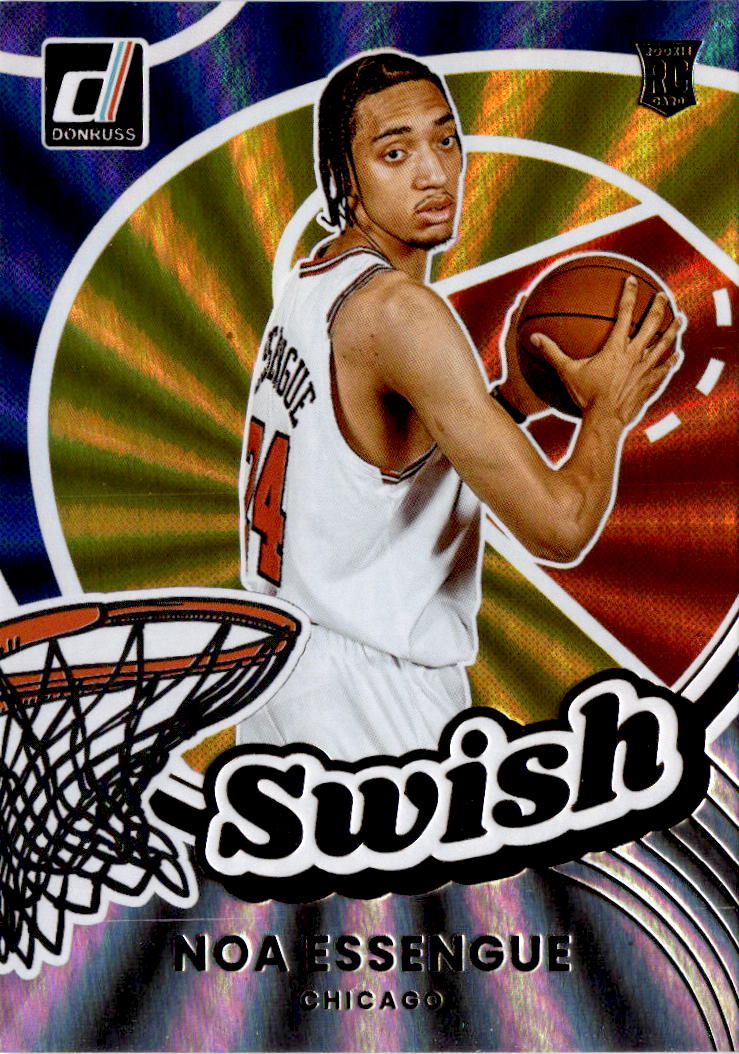 2025-26 Donruss #19 Noa Essengue Swish Holo Laser