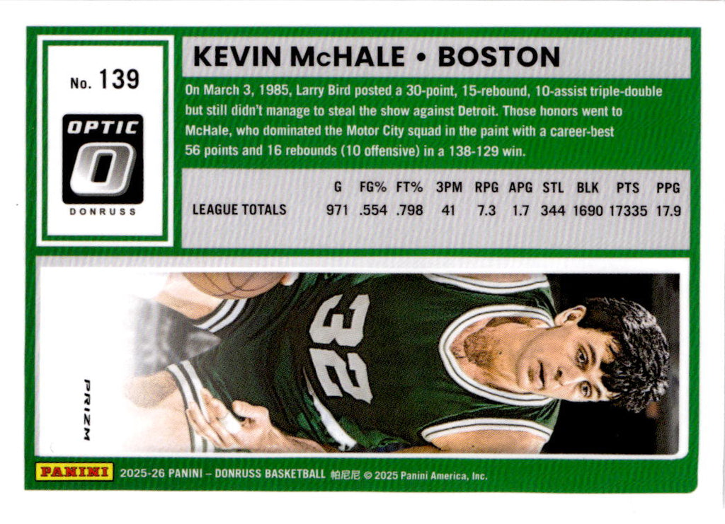 2025-26 Donruss #139 Kevin McHale Holo