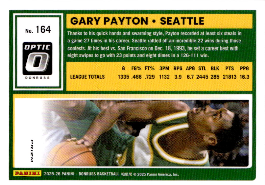 2025-26 Donruss #164 Gary Payton Holo