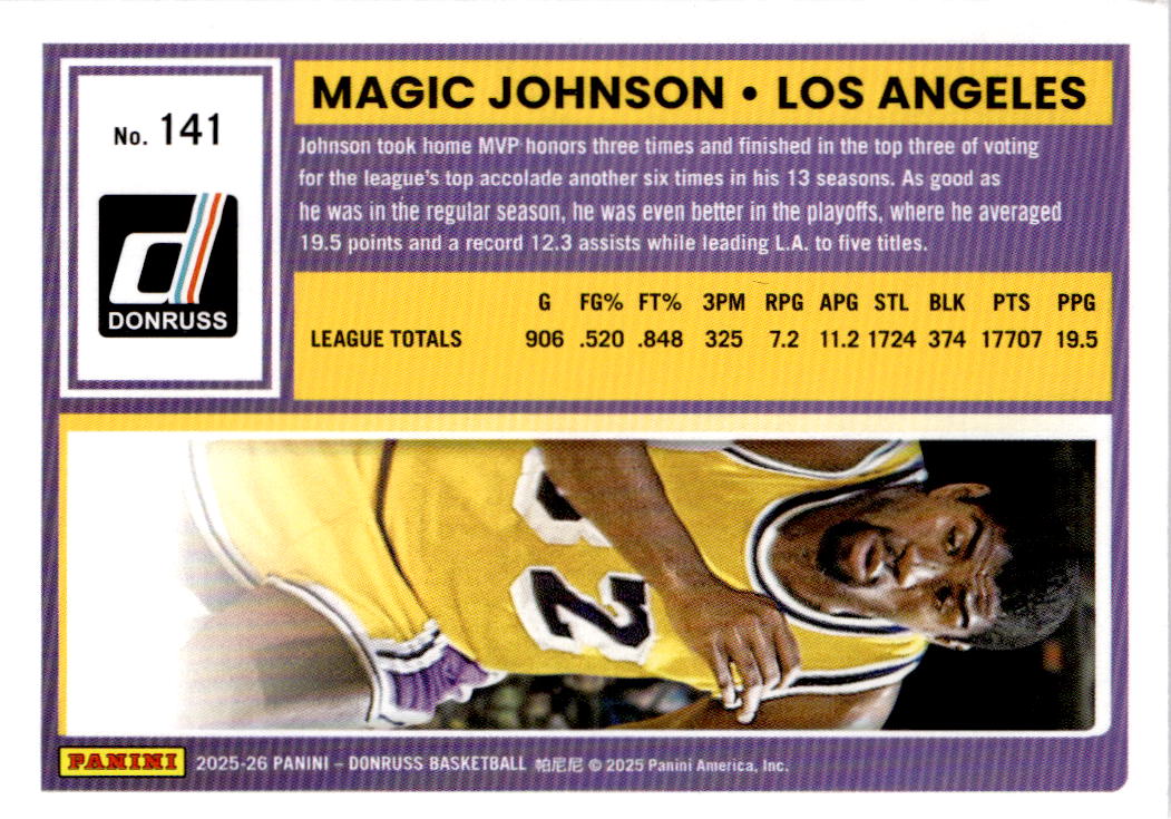 2025-26 Donruss #141 Magic Johnson Holo