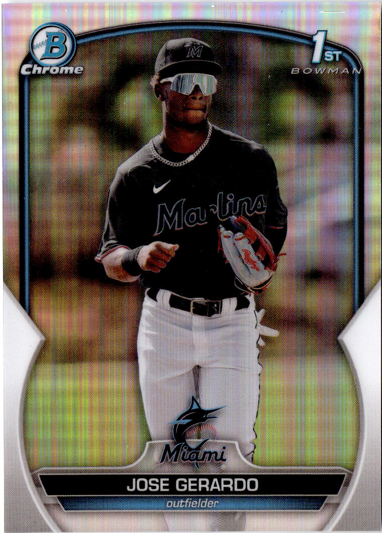 2023 Bowman Chrome #BCP-195 Jose Gerardo Prospects Refractor #/499