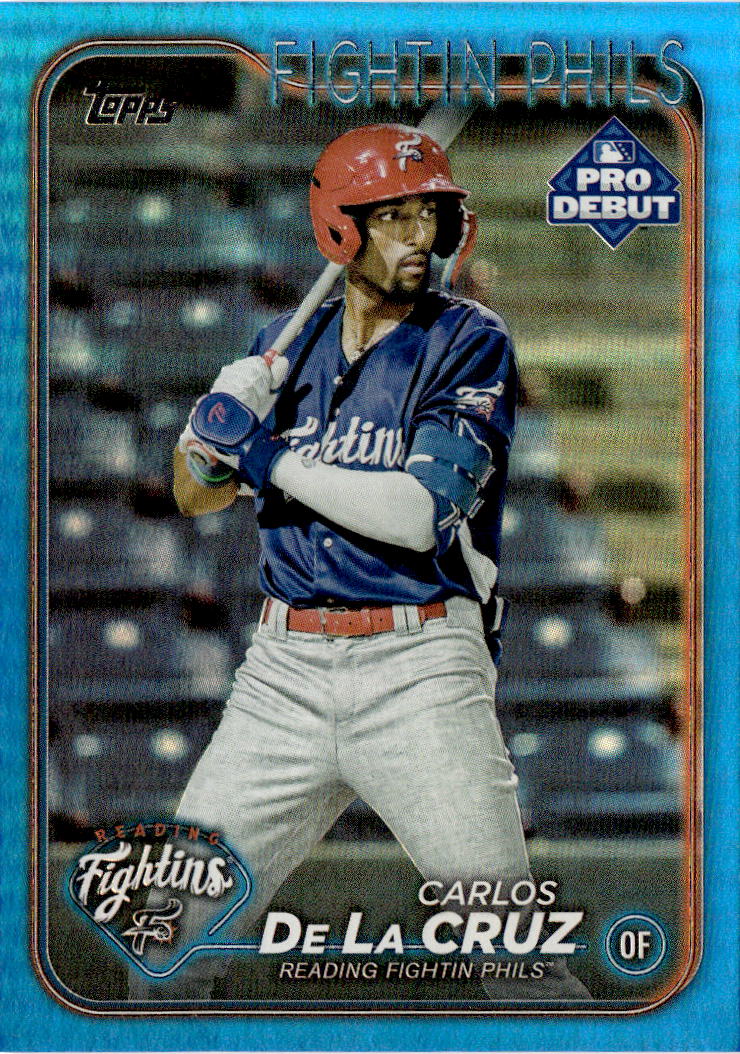2024 Topps Pro Debut #PD-51 Carlos De La Cruz Blue Foil #/150