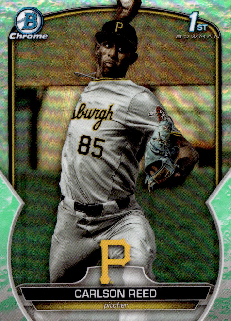 2023 Bowman Draft #BDC-11 Carlson Reed Chrome Lunar Glow Refractor