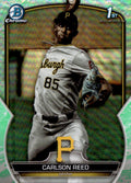 2023 Bowman Draft #BDC-11 Carlson Reed Chrome Lunar Glow Refractor