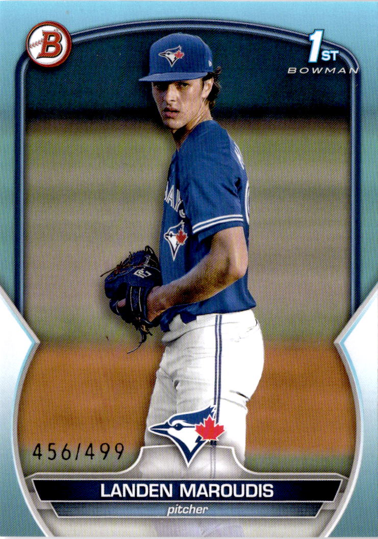 2023 Bowman Draft #BD-138 Landen Maroudis Sky Blue #/499