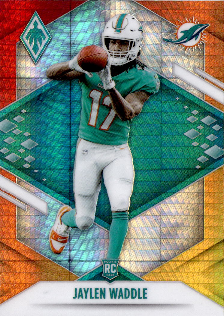 2021 Panini Phoenix #106 Jaylen Waddle Fire Burst