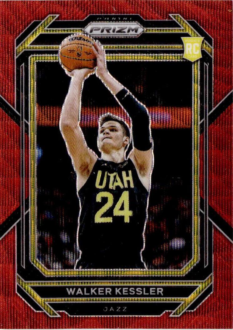 2022-23 Panini Prizm #234 Walker Kessler Prizms Ruby Wave