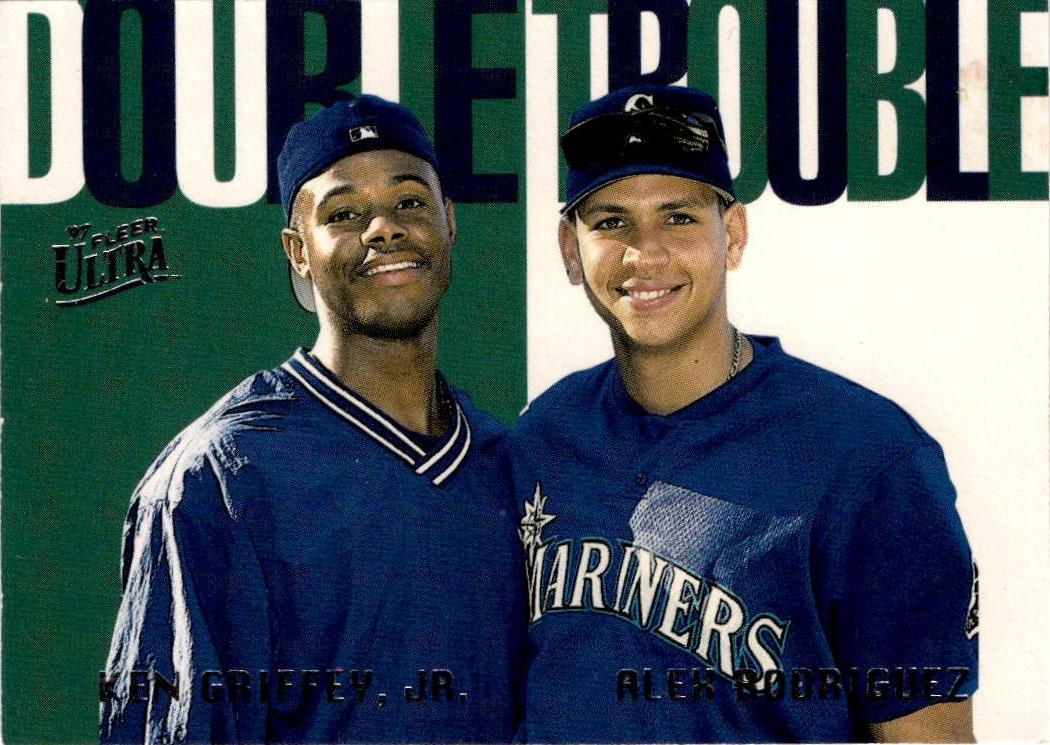 1997 Ultra #9 Ken Griffey, Jr. / Alex Rodriguez Double Trouble