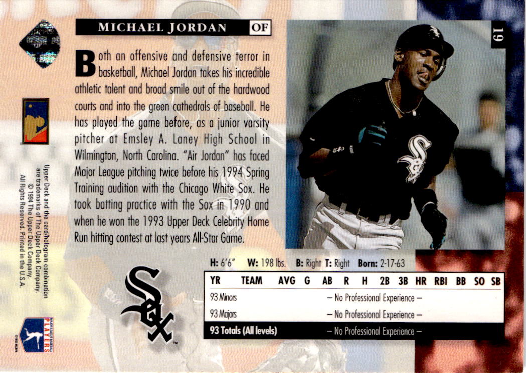 1994 Upper Deck #19 Michael Jordan
