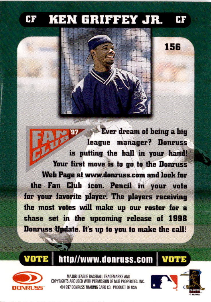 1998 Donruss #156 Ken Griffey Jr.