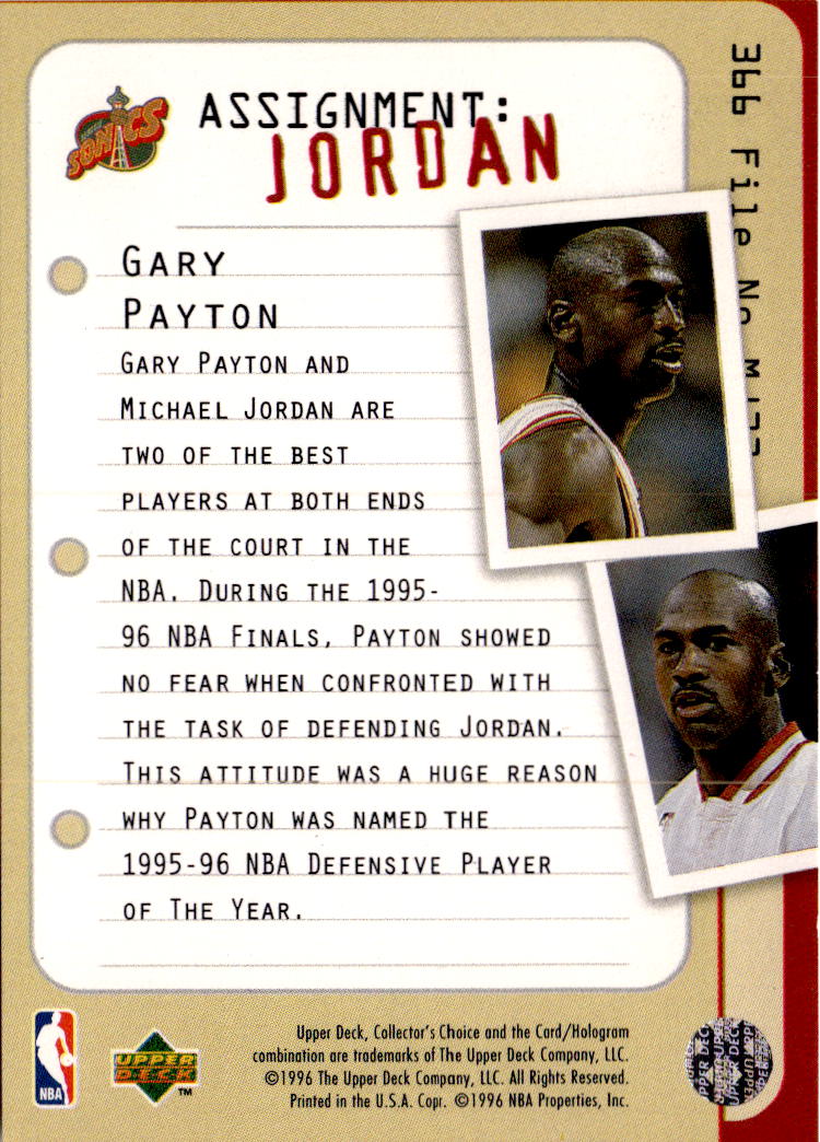 1996-97 Collector's Choice #366 Gary Payton