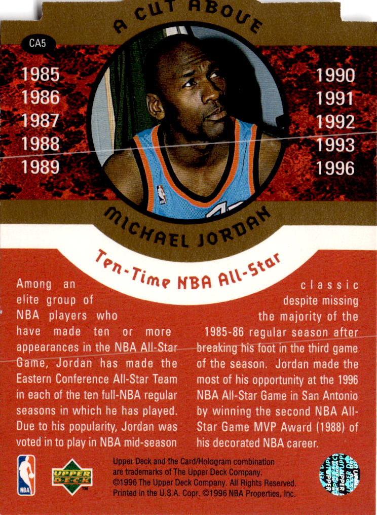 1998 Upper Deck Michael Jordan Career Collection #36 Michael Jordan