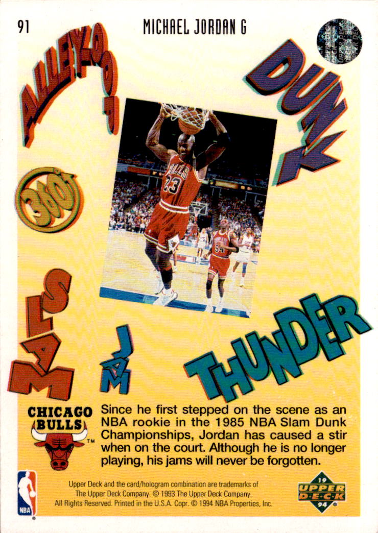 1993-94 Upper Deck Pro View #91 Michael Jordan