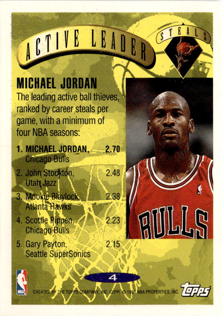 1995-96 Topps #4 Michael Jordan