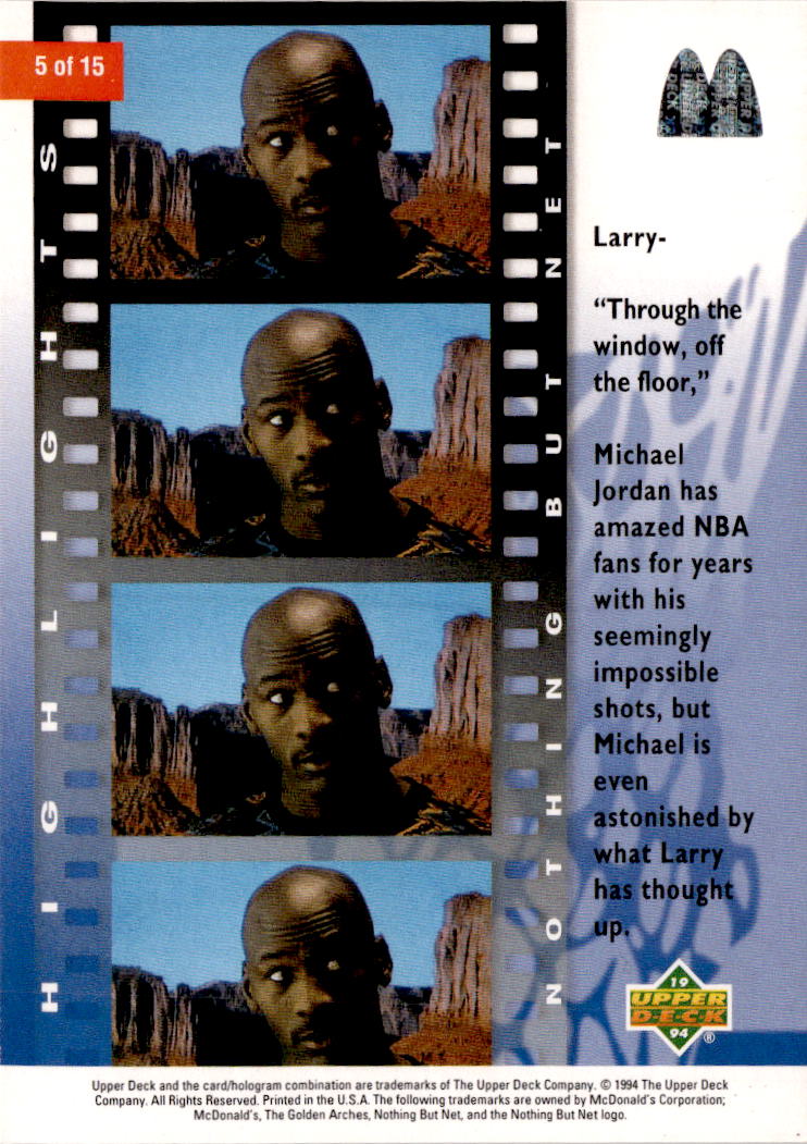 1994 Upper Deck Nothing But Net #5 Michael Jordan