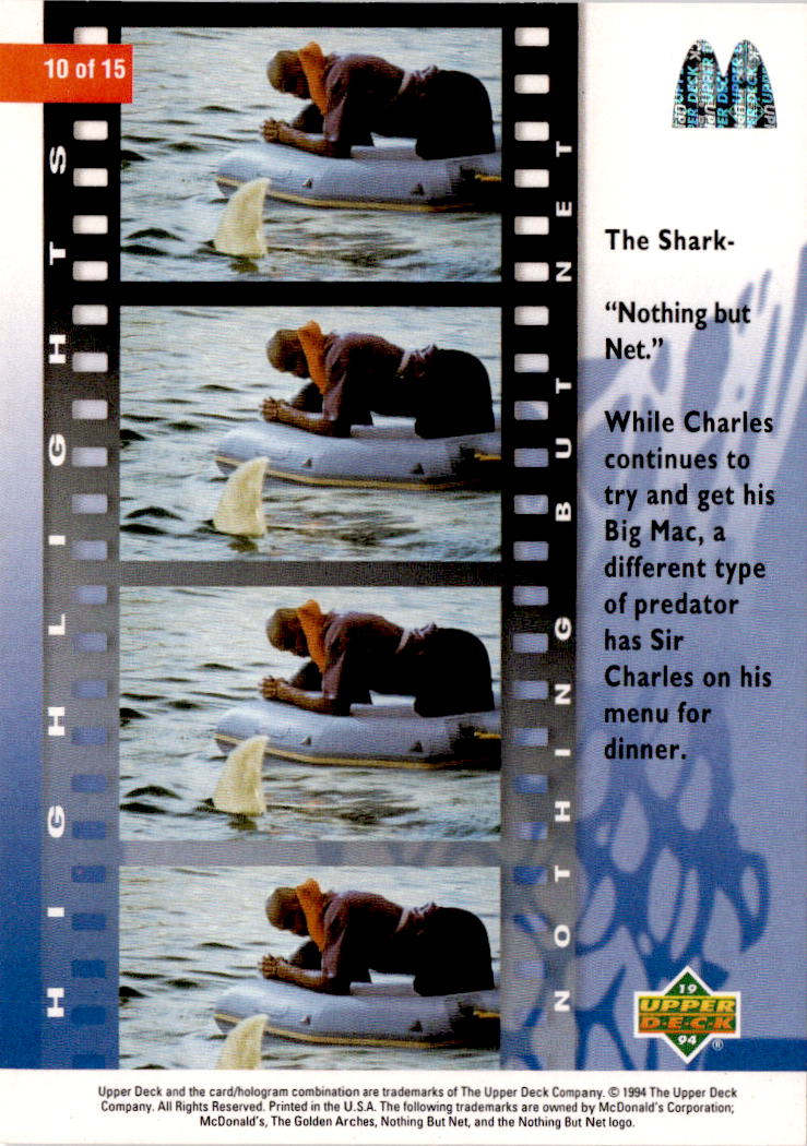 1994 Upper Deck Nothing But Net #10 Charles Barkley