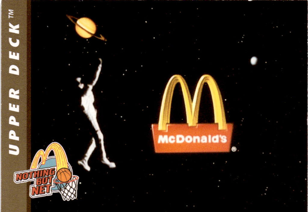 1994 Upper Deck Nothing But Net #15 McDonald's Logo in space
