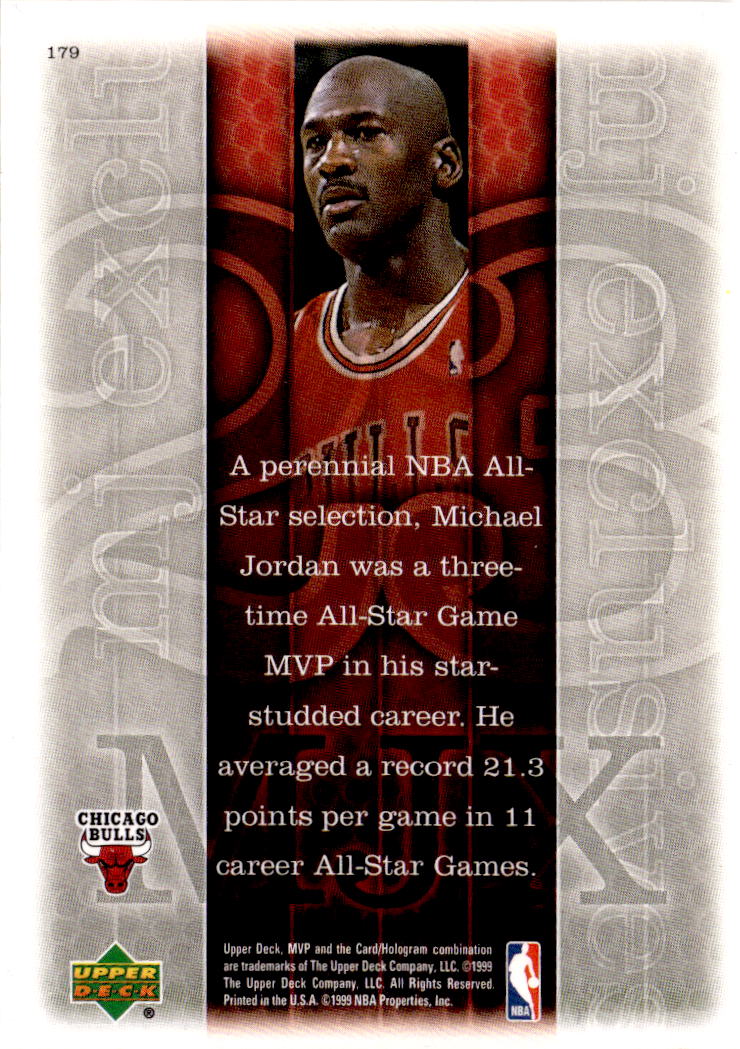 1999-00 Upper Deck MVP #179 Michael Jordan