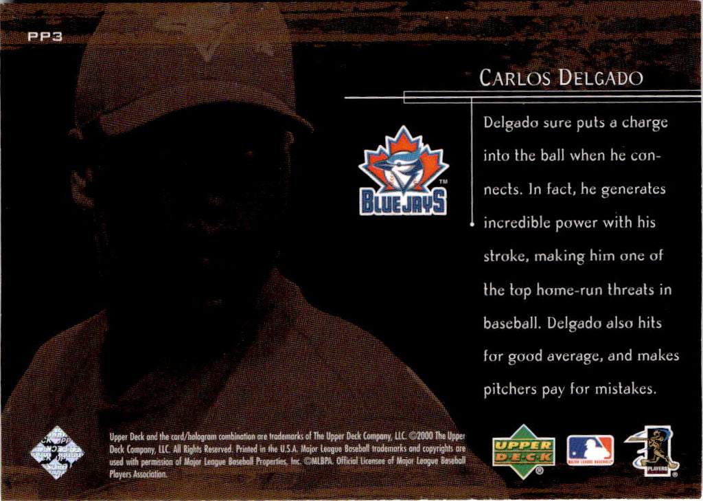 2000 Upper Deck #PP3 Carlos Delgado Prime Performers