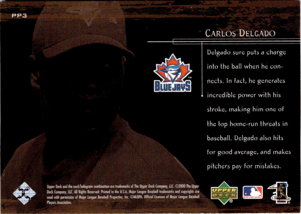 2000 Upper Deck #PP3 Carlos Delgado Prime Performers