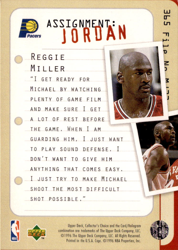 1996-97 Collector's Choice #365 Reggie Miller