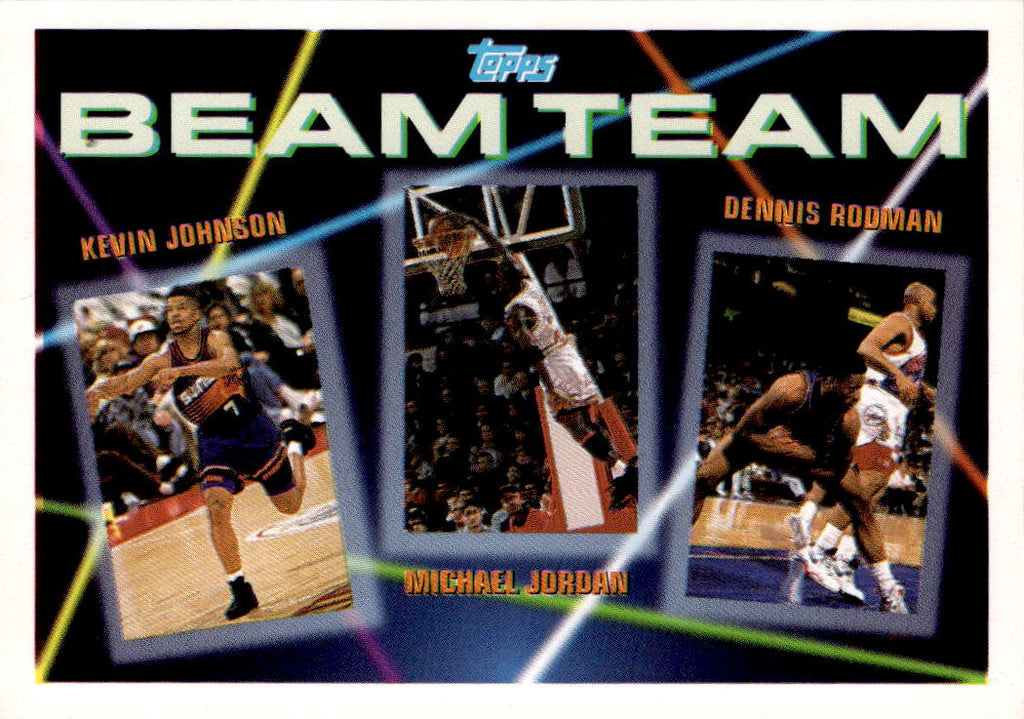 1992-93 Topps #3 Kevin Johnson / Michael Jordan / Dennis Rodman Beam Team