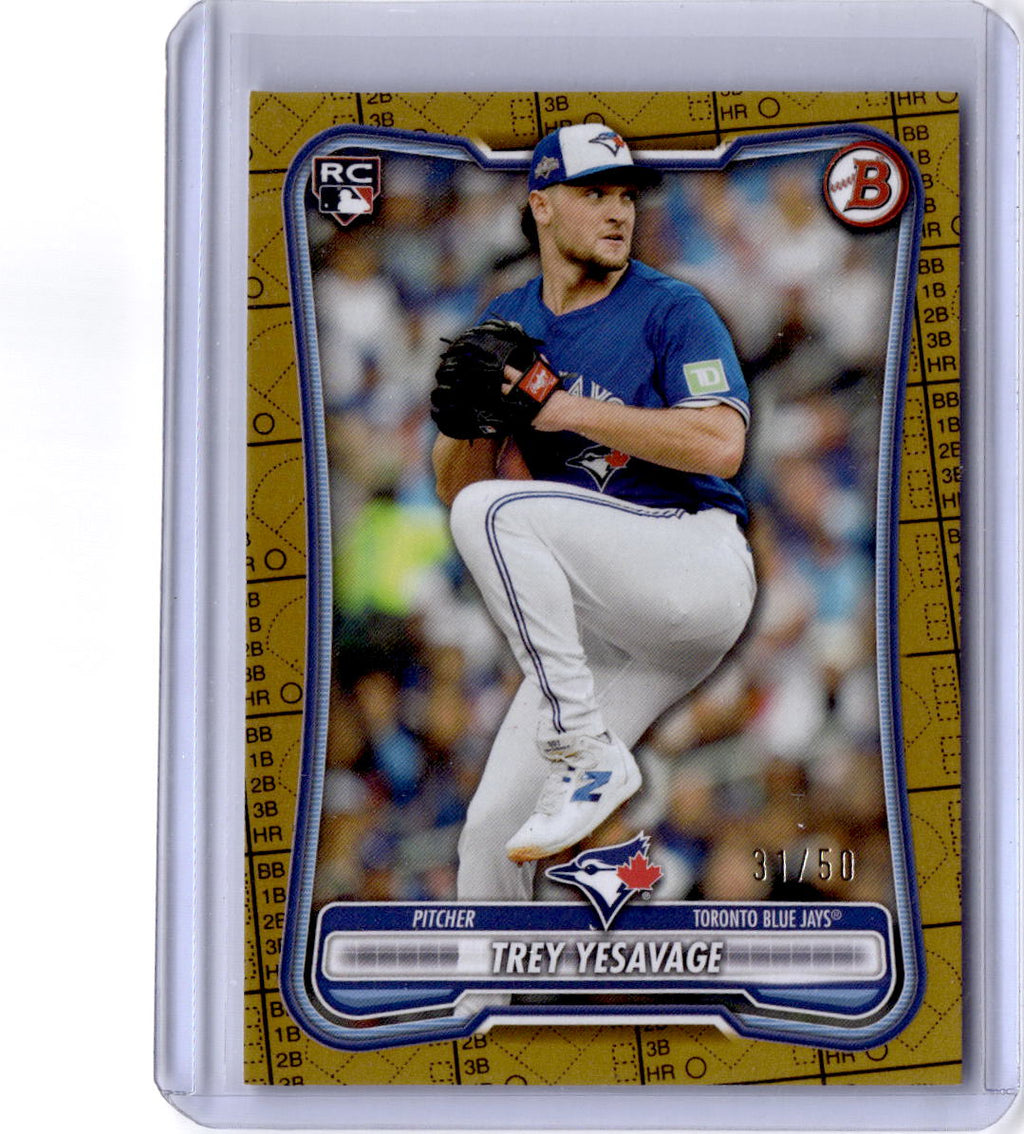 2026 Bowman #41 Trey Yesavage Gold #/50