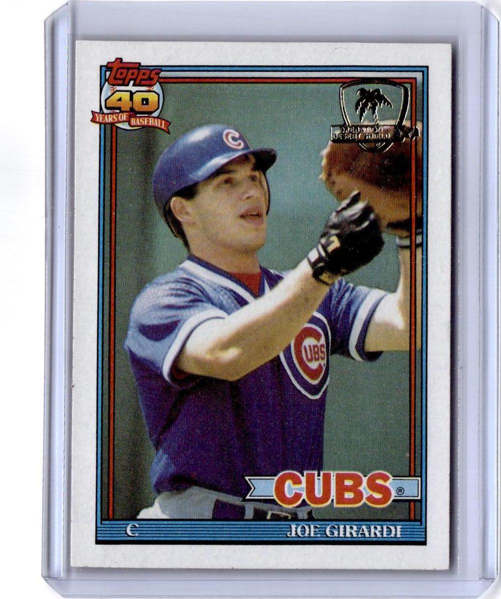 1991 Topps #214 Joe Girardi Desert Shield