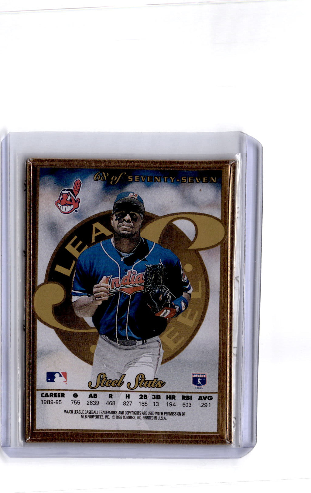1996 Leaf Preferred #68 Albert Belle Steel Gold Promos