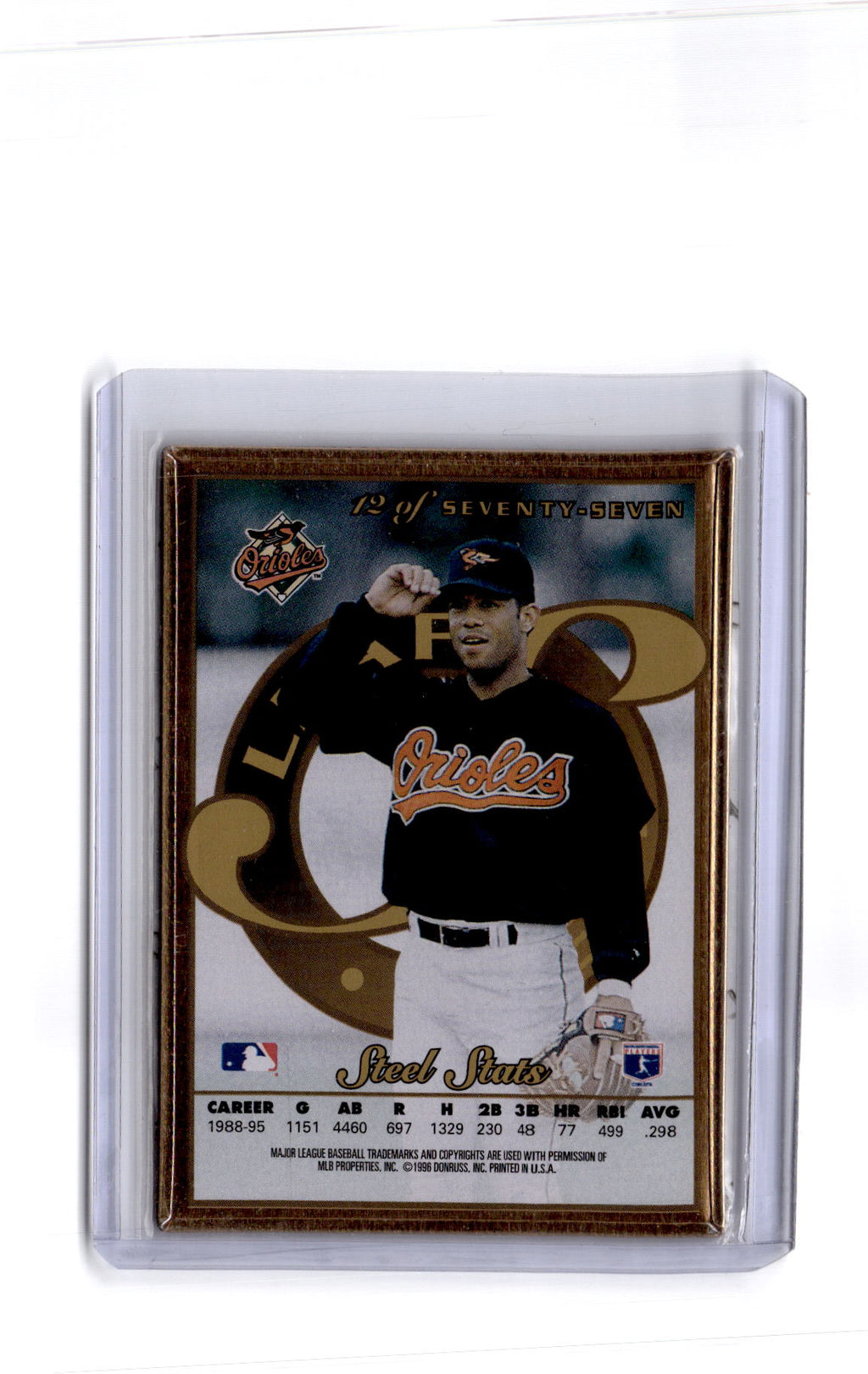 1996 Leaf Preferred #12 Roberto Alomar Steel Gold