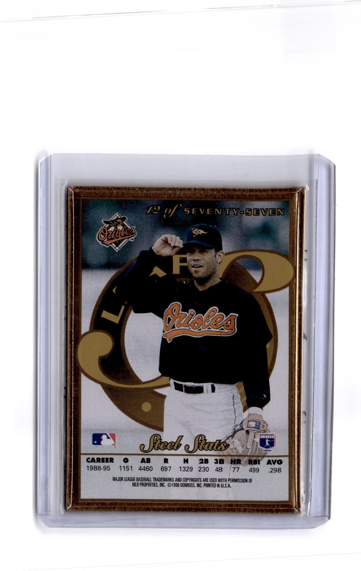 1996 Leaf Preferred #12 Roberto Alomar Steel Gold