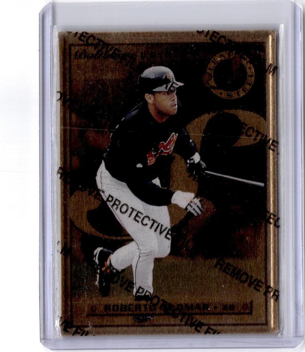 1996 Leaf Preferred #12 Roberto Alomar Steel Gold